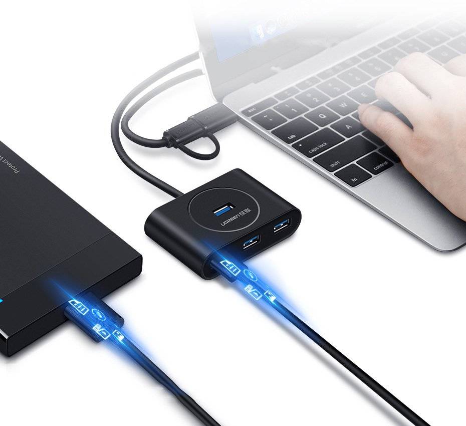 Ugreen 4 Port USB 3.0 Hub - Image 2
