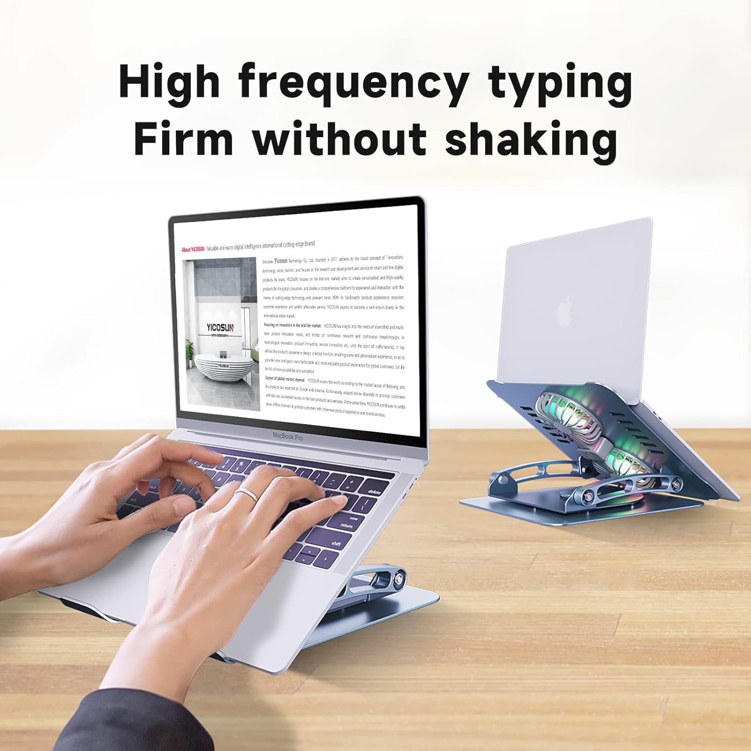 Aluminium laptop stand 360° - Image 3