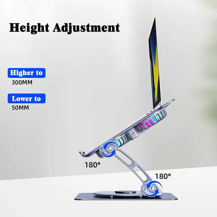 Aluminium laptop stand 360° - Image 6