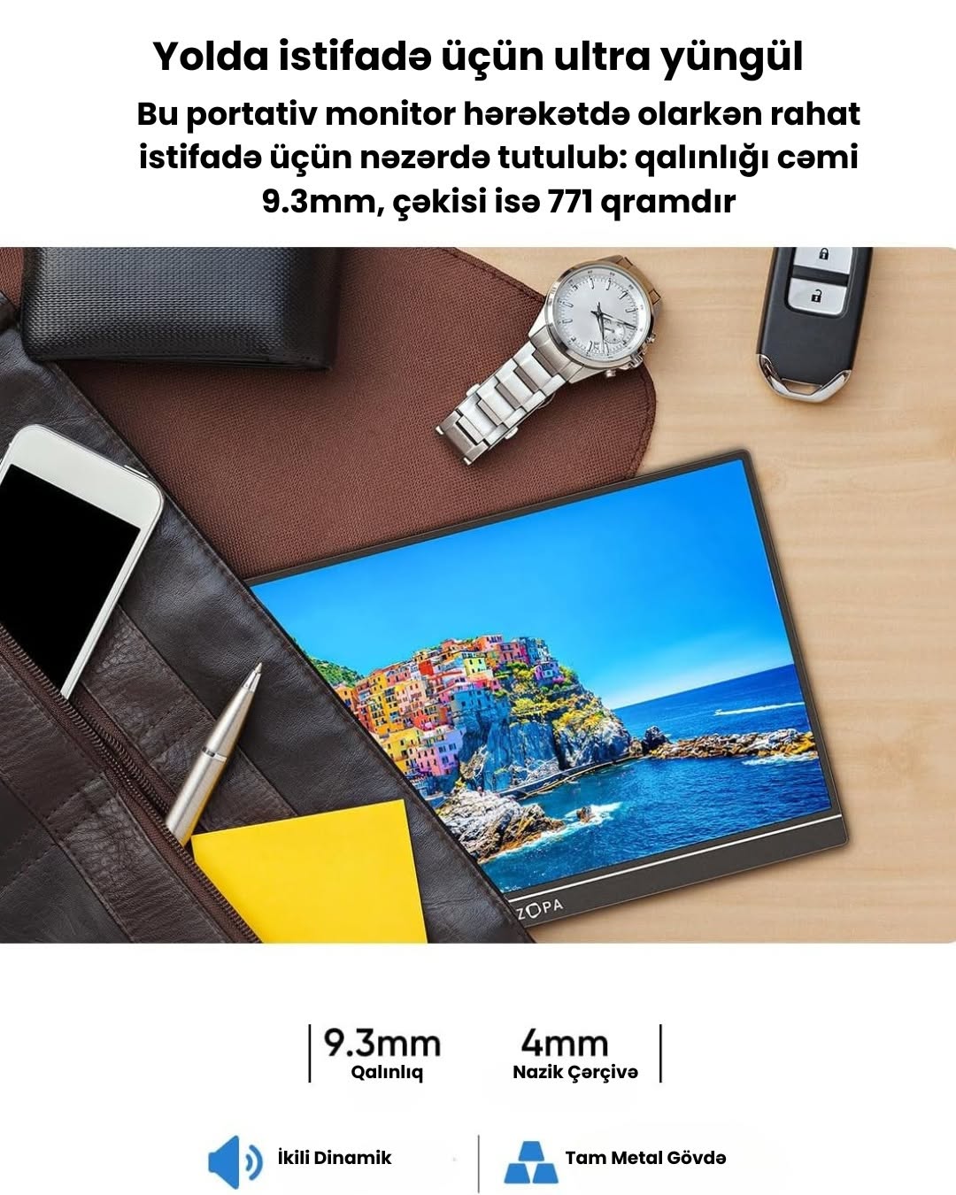 Arzopa 16.1''144Hz 1080P FHD Laptop Monitor - Image 3