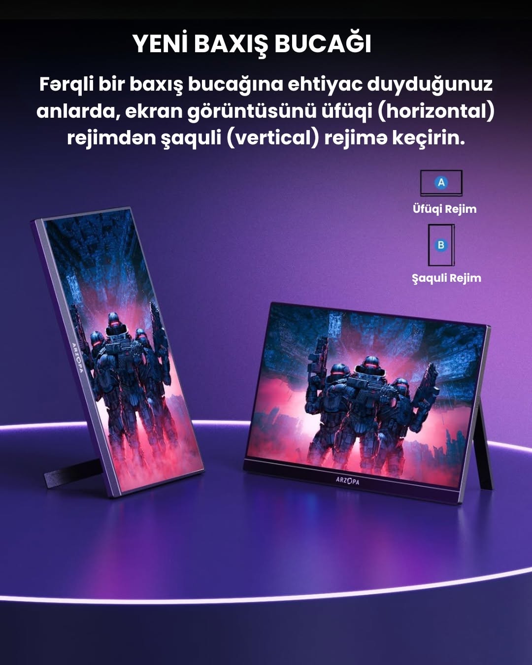 Arzopa 16.1''144Hz 1080P FHD Laptop Monitor - Image 2