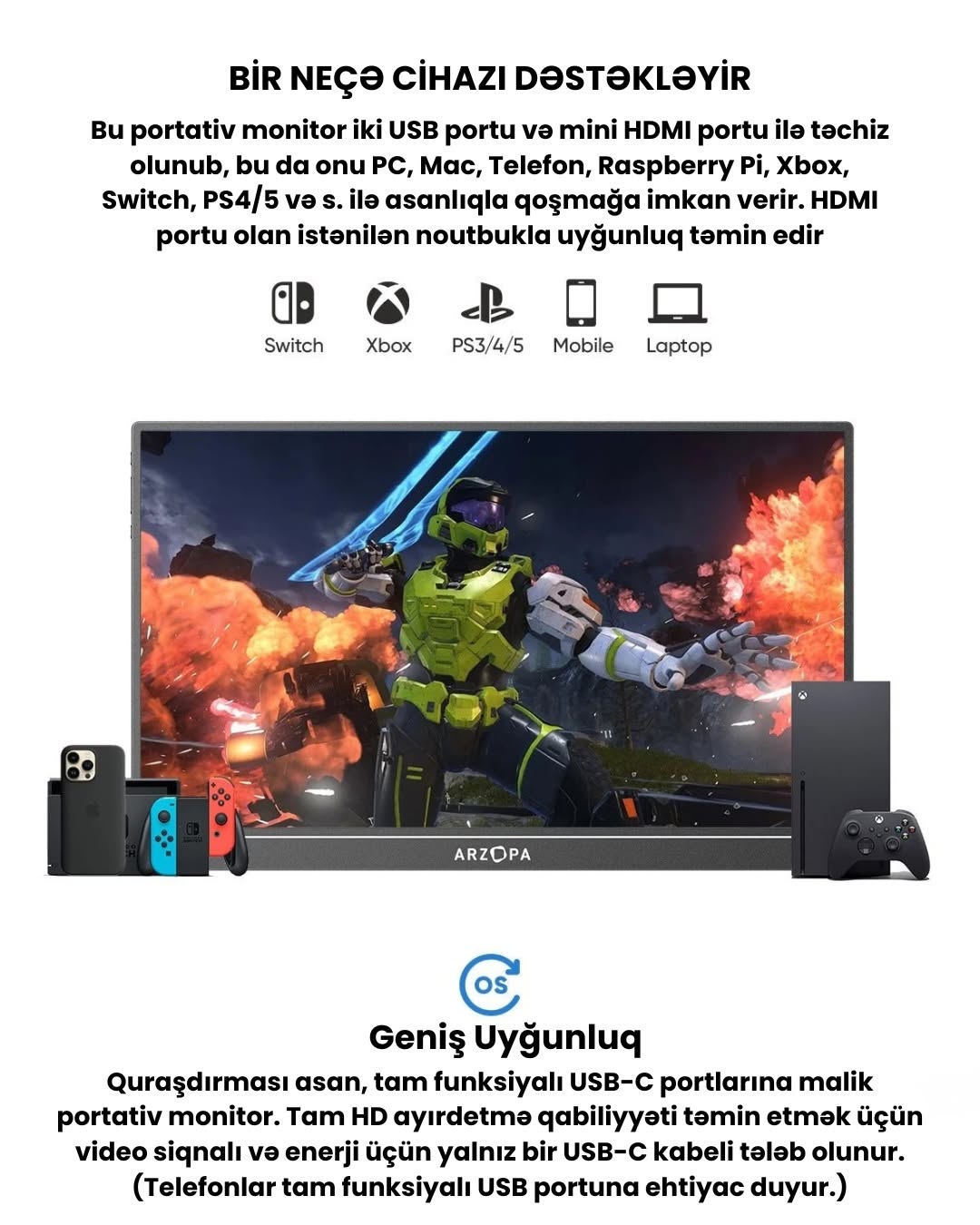 Arzopa 16.1''144Hz 1080P FHD Laptop Monitor - Image 7