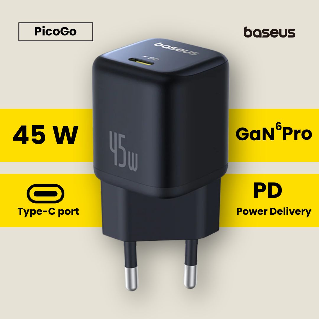 Baseus 45W PD Charger Gan Pro 6