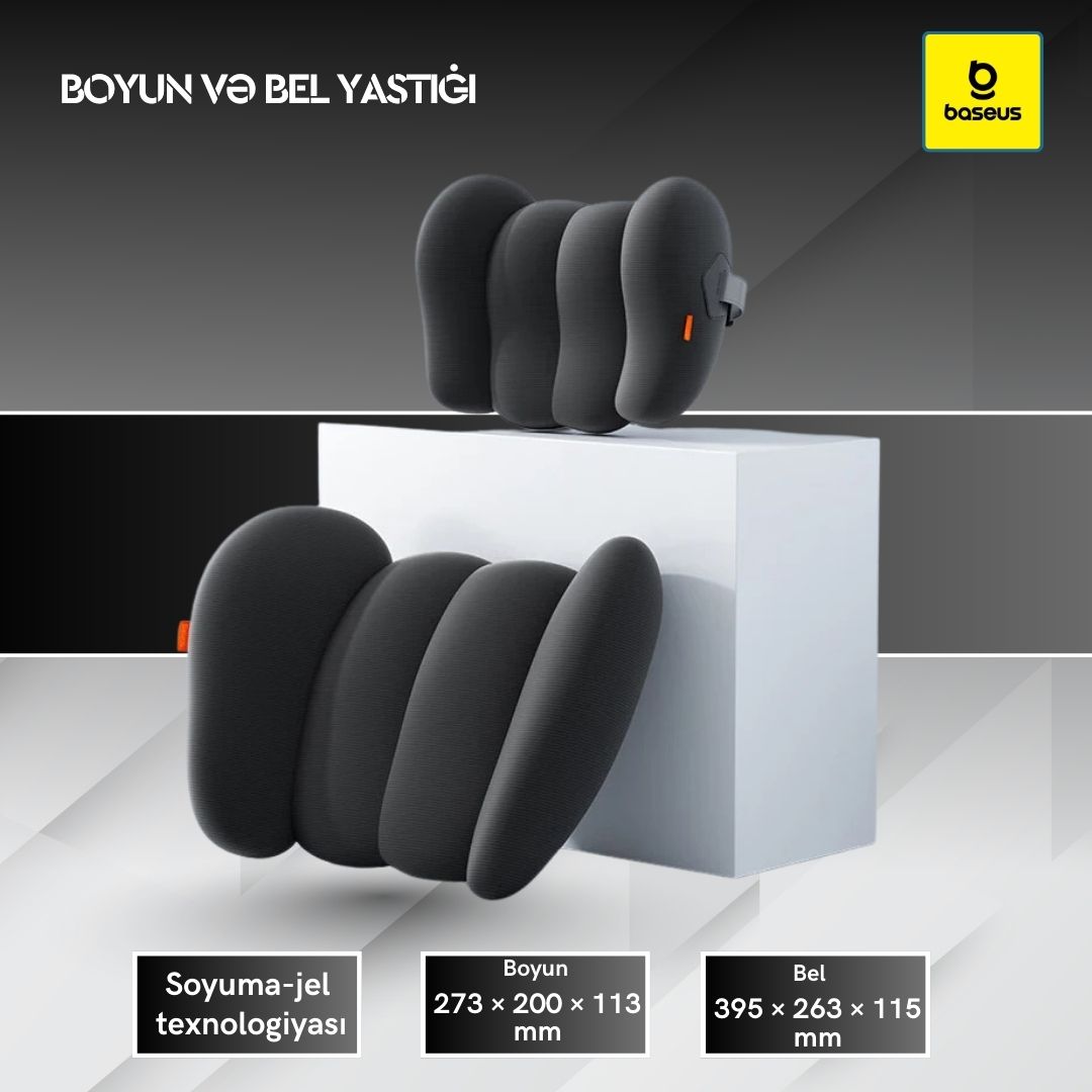 Baseus Car Headrest Neck Waist Pillow Cooling Gel