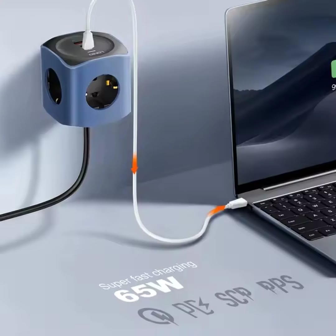 Ldnio 2500W 6-in-1 Power Socket Cube - Image 6