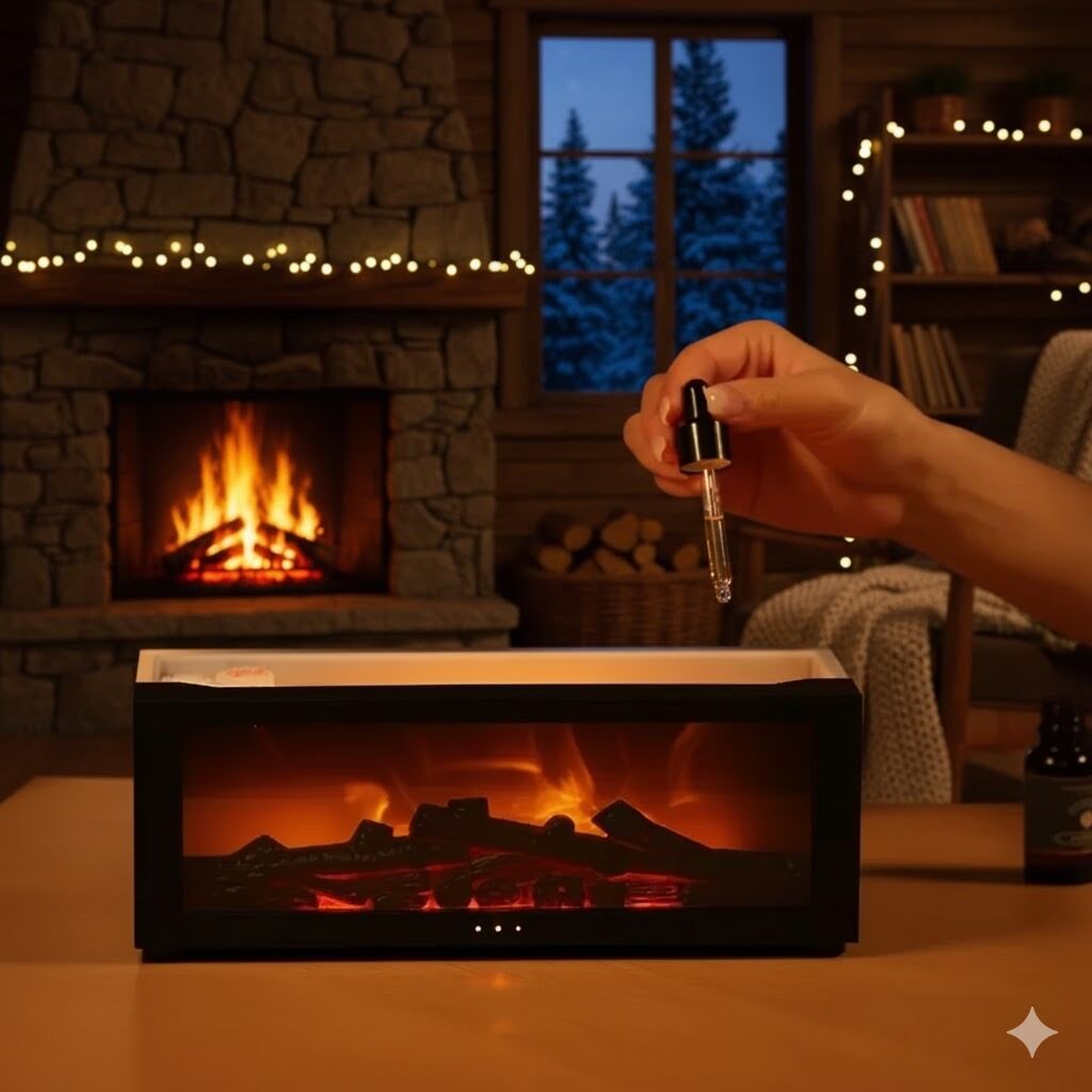 Flame Fireplace Aromatherapy Diffuser - Image 2